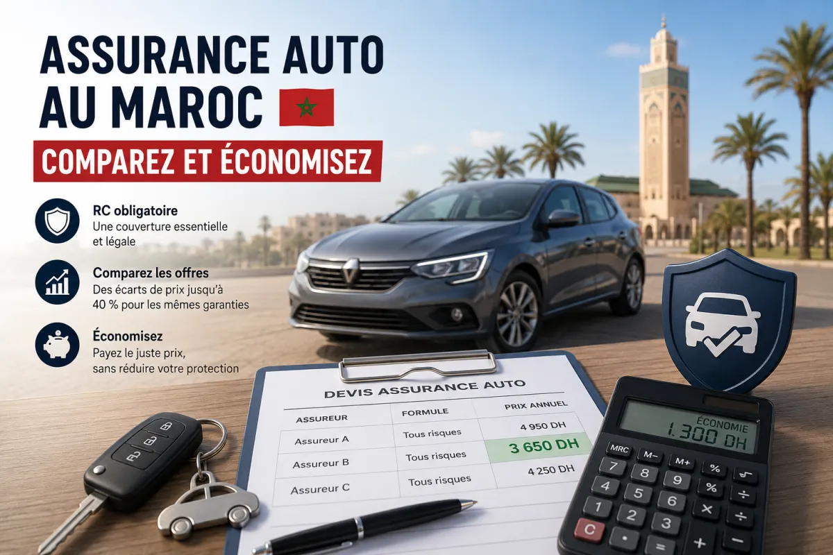 Assurance auto au Maroc : comparez et économisez
