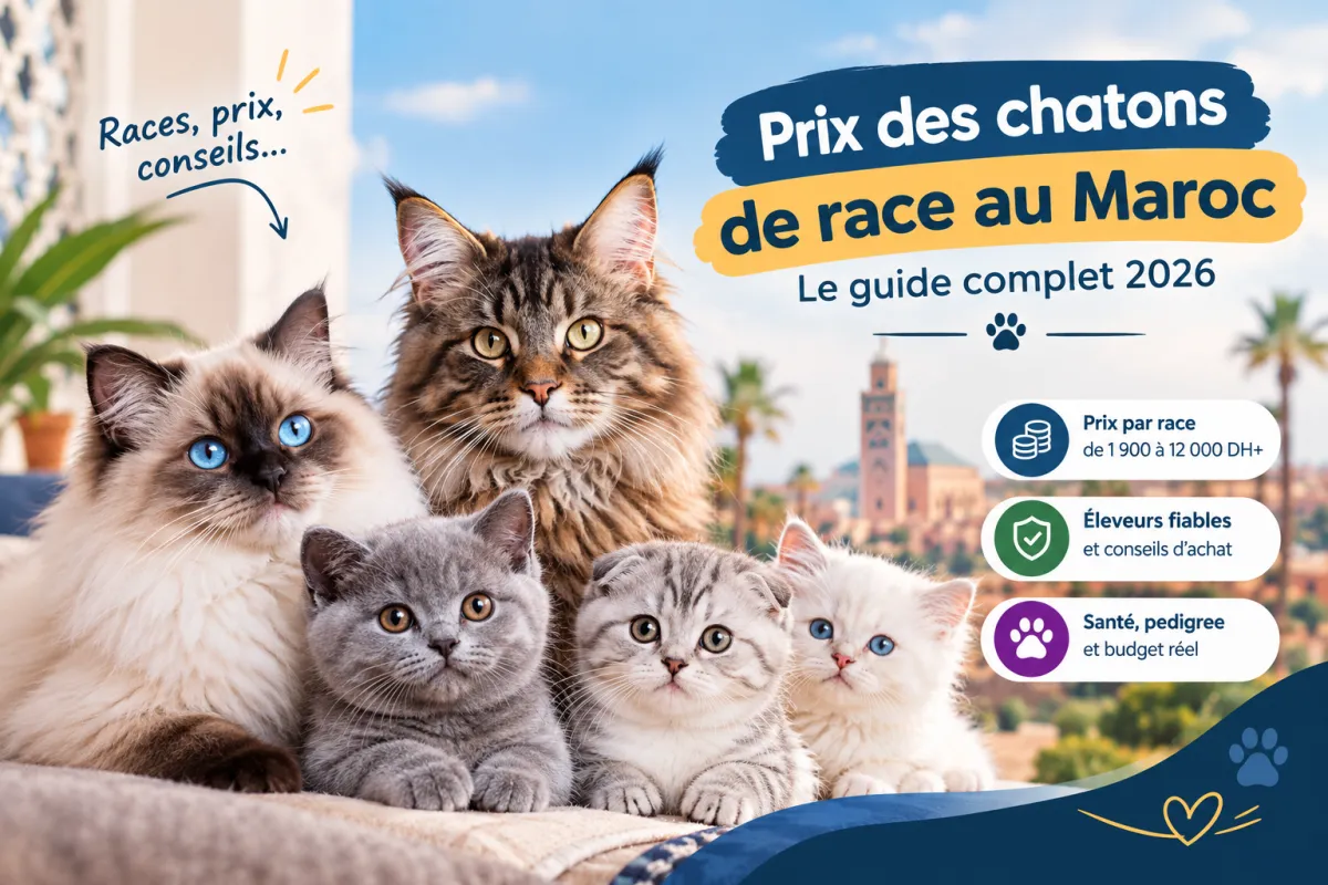 Prix des chats de race au Maroc en 2026