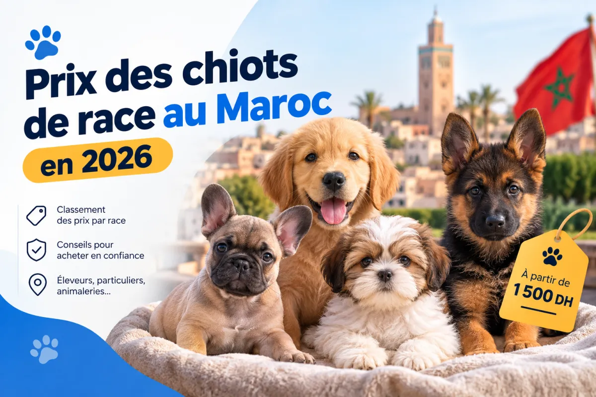 Prix des chiens de race au Maroc en 2026