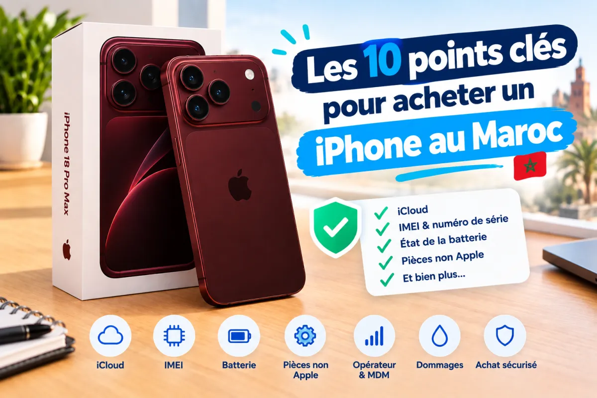 Comment vérifier un iPhone d'occasion au Maroc