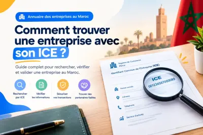 Recherche et vérification d'une entreprise au Maroc avec son numéro ICE à 15 chiffres