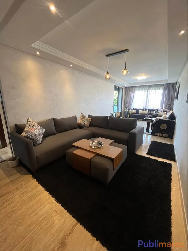 APPARTEMENT 3 CHAMBRES MEUBLÉ À LOUER – DAR BOUAZZA | SUNSQUARE photo 1