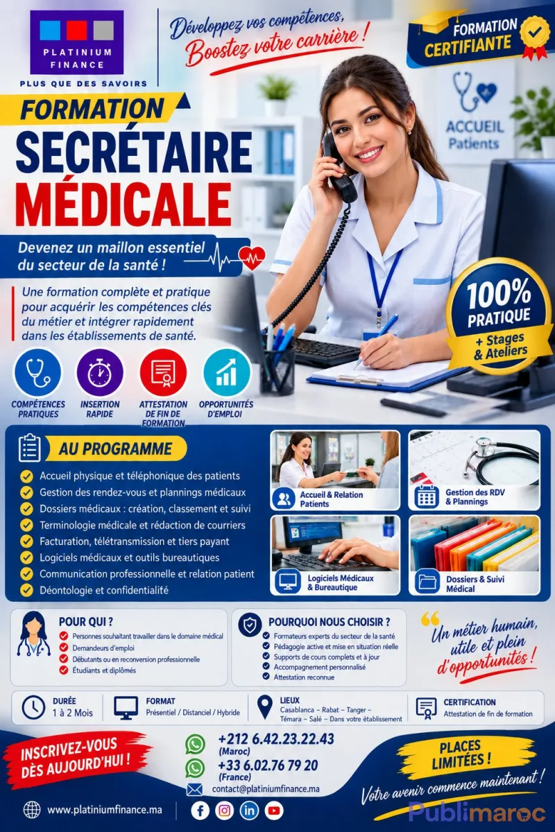 FORMATION METIER - SECRETAIRE MEDICALE