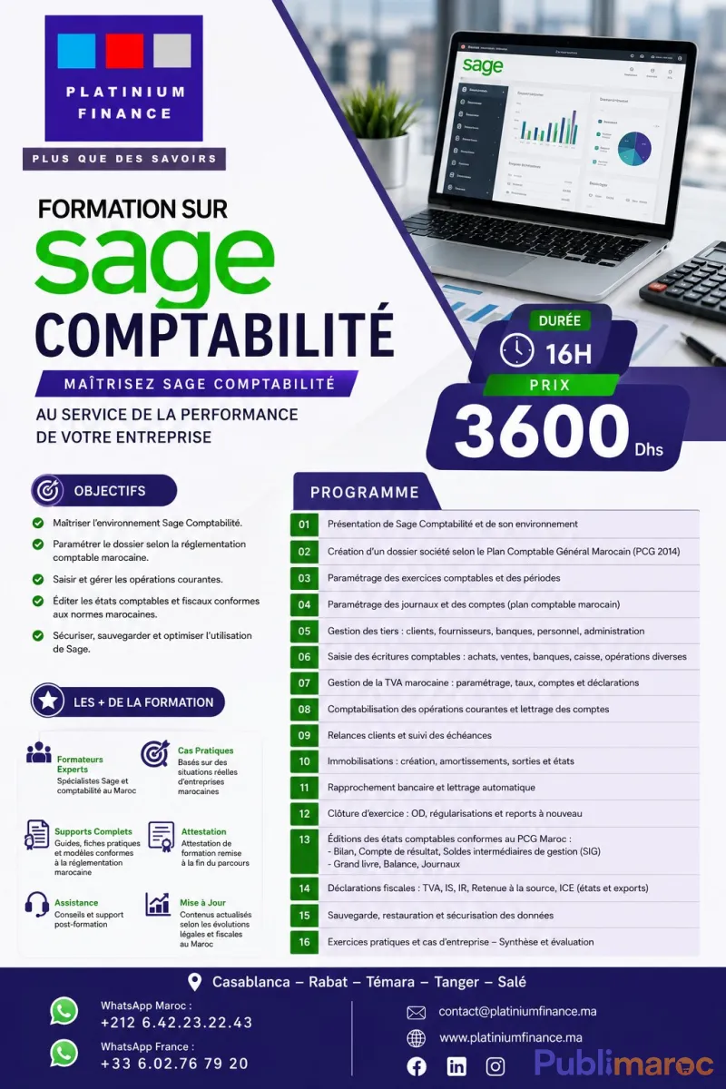 FORMATION SAGE COMPTABILITÉ — PRATIQUE