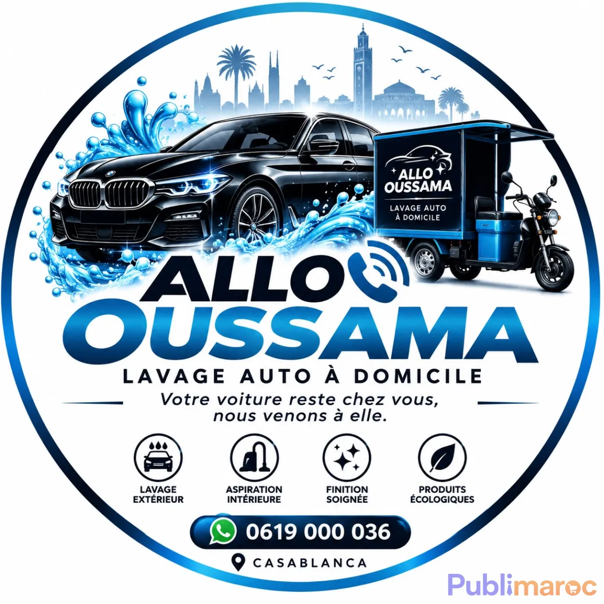 SERVICE DE LAVAGE AUTO À DOMICILE – Allo Oussama (Casablanca) photo 1