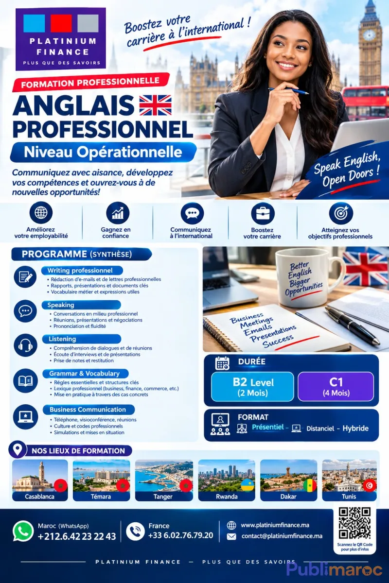 FORMATION ANGLAIS PROFESSIONNEL