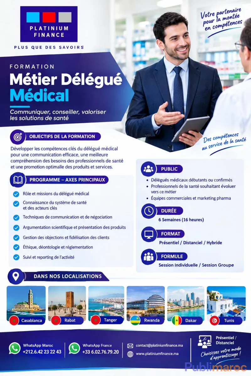 FORMATION DÉLÉGUÉ MÉDICAL