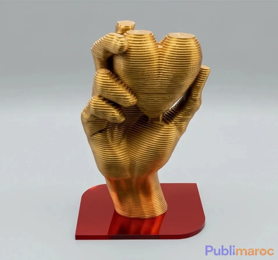 Cœur Vivant RAAG - Vase sculpture 30 cm