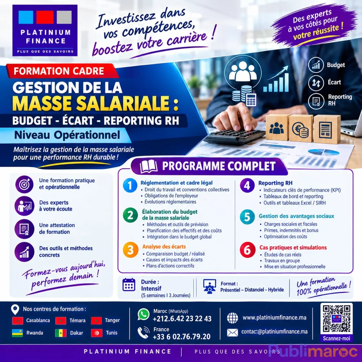 FORMATION CADRE - GESTION DE LA MASSE SALARIALE BUDGET – ANALYSE DES ÉCARTS – PILOTAGE & REPORTING RH