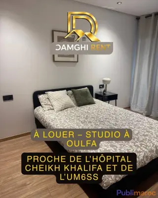 À louer – Studio à Oulfa, proche de l’Hôpital Cheikh Khalifa et de l’UM6SS photo 1