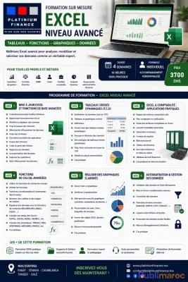 MAÎTRISEZ EXCEL AVANCE ET GAGNEZ EN PERFORMANCE photo 1