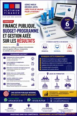 FORMATION - FINANCE PUBLIQUE - BUDGET - COMPTABILITÉ - AUDIT - CONTRÔLE DE GESTION - TRÉSORERIE photo 1