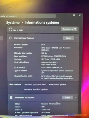PC GAMING À VENDRE – Mohammédia (Echallalate) photo 4