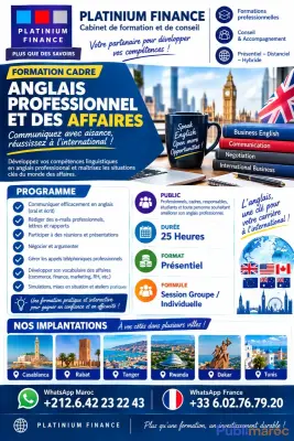 FORMATION ANGLAIS PROFESSIONNEL & DES AFFAIRES