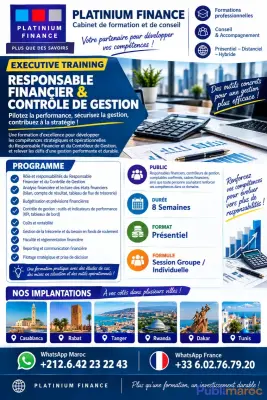 Formation Métier - RESPONSABLE FINANCIER & CONTRÔLE DE GESTION