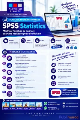 FORMATION SPSS – STATISTIQUE & ANALYSE DES DONNÉES