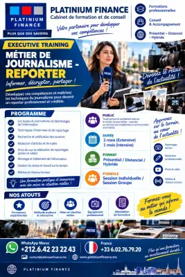 FORMATION MÉTIER - HAUT CADRE : JOURNALISME – REPORTER