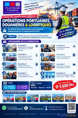 FORMATION OPÉRATIONS PORTUAIRES, DOUANIÈRES & LOGISTIQUES photo 1