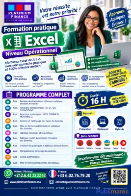 FORMATION EXCEL – Niveau OPÉRATIONNEL