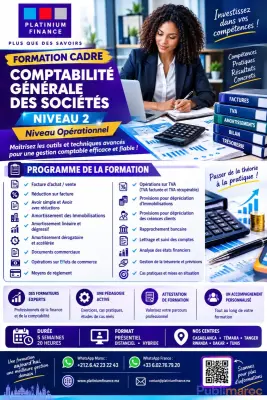 FORMATION CADRE – COMPTABILITÉ GÉNÉRALE DES SOCIÉTÉS- Niveau 2
