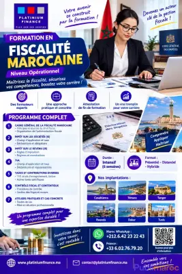 FORMATION PRATIQUE - FISCALITÉ MAROCAINE – NIVEAU OPÉRATIONNEL