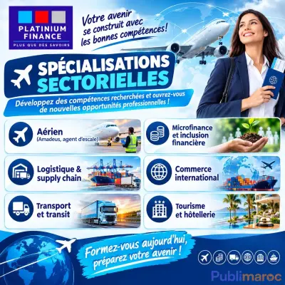 FORMATIONS SECTORIELLES – Aérien – Logistique – Supply Chain – Microfinance - Tourisme