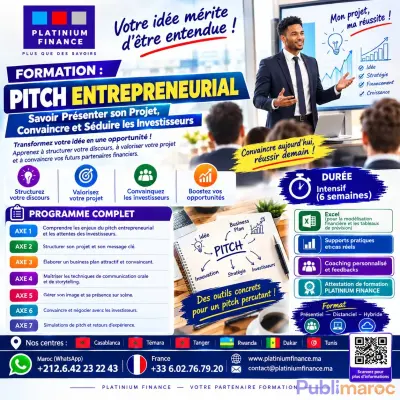 FORMATION OPÉRATIONNELLE – PITCH ENTREPRENEURIAL
