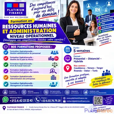FORMATION EN RESSOURCES HUMAINES ET ADMINISTRATION – NIVEAU OPÉRATIONNEL