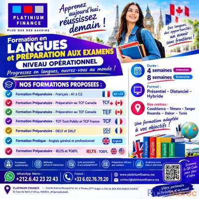 FORMATIONS PROFESSIONNELLES – LANGUES ET PRÉPARATION AUX EXAMENS
