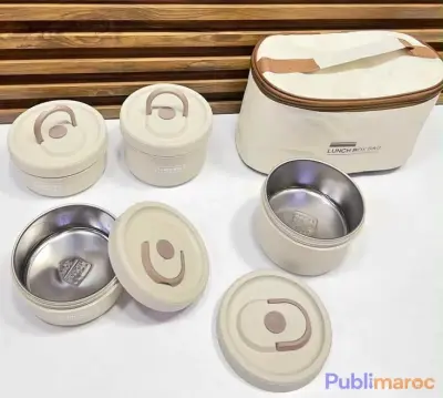 Lunch Box Isotherme en Inox - مجموعة علب الغداء الحرارية photo 3